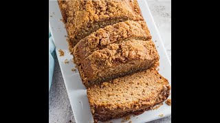 Banana Bread Recipe with Streusel Topping [upl. by Hahcim]