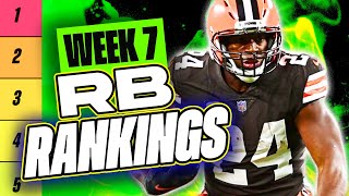 🔥 NEW Top 36 RB RANKINGS for Week 7 Fantasy Football 🚀  Fantasy Football Rankings [upl. by Klepac]