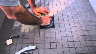 How to install ceramic tile on a shower floor [upl. by Novel]