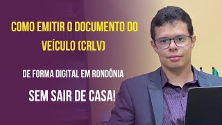 Como fazer o licenciamento do veículo pela internet DETRANRO [upl. by Julius]