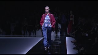 Emporio Armani  2017 SpringSummer Womenswear Fashion Show  EALiveInParis [upl. by Coffey532]