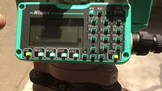 Video 317 How to use the Nikon Total Station NPL3225quot [upl. by Nevile]