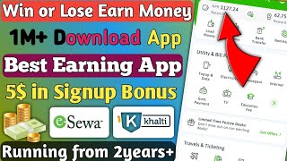 Best Esewa Earning App in Nepal  5 in Signup Bonus  Win or Lose Earn Money  CoinPlix App Review [upl. by Terrel585]