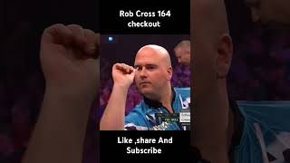 Rob Cross 164 checkout shorts trending darts viralvideo youtubeshorts india sports [upl. by Creath]