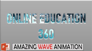 How to Make a Wave Text Animation in Microsoft PowerPoint [upl. by Eelsnia813]