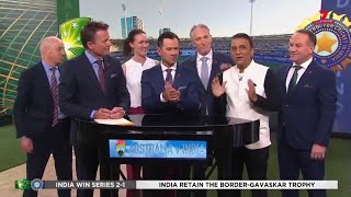 India Retain The Border Gavaskar Trophy 2021 l Swag of Sunil Gavaskar [upl. by Hannie216]