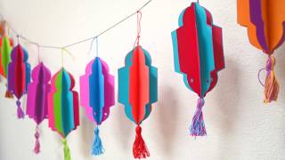 How To Make Simple Islamic Lanterns [upl. by Kassie]