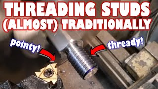 Am I doing singlepoint thread cutting all wrong Making an M12 threaded stud on the lathe [upl. by Eanil]