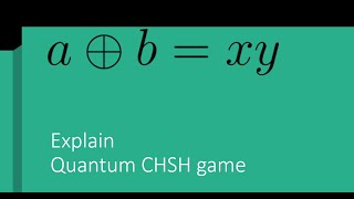 explain quantum chsh game [upl. by Sager]