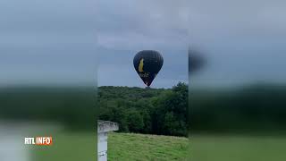 Accident spectaculaire de montgolfière à Loverval [upl. by Seena]