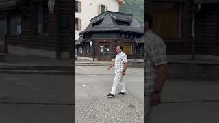 Chamonix town centreFrancetravel family mountains shortsholiday [upl. by Ardnait]