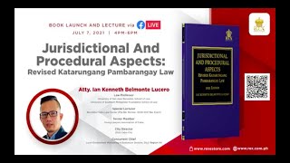 Jurisdictional And Procedural Aspects Revised Katarungang Pambarangay Law [upl. by Janka]