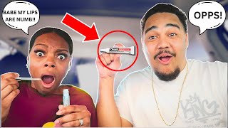 I PUT ORAJEL IN HER LIPGLOSS TO SEE HER REACTION Hilarious [upl. by Wertz833]