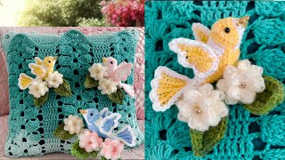 Como hacer Cojines Almohadones Lindos Bonitos Elegantes para Tu Casa a Crochet [upl. by Marylou]