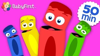 All of the Colors  Coloring for Kids  Learn the Colors  Color Crew  BabyFirst TV [upl. by Jean]