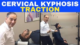 Cervical Kyphosis Traction Corrective Chiropractic Care  Dr Walter Salubro [upl. by Selden288]