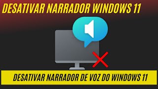 🔇Como Desativar a Voz do Narrador do Windows  Rápido e Fácil [upl. by Reivad]