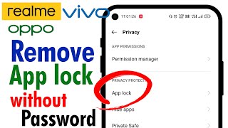 HOW TO REMOVE APP LOCK WITHOUT PASSWORD  How to Open  Unlock System App Lock If We Forgot Password [upl. by Maudie342]