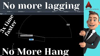 No More Lagging  No more hang  how to speed up AutoCAD Line Command lagging problem [upl. by Sheffield]