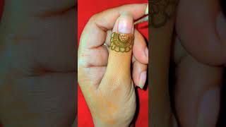 New finger mehndi design ❤️mehndi hennadisign youtubeshorts shorts [upl. by Truelove106]