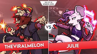 TheViralMelon Mollo vs julie Pomme  Mid Off 68 Winners Semis [upl. by Ennovi633]