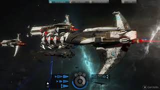 Endless Space 2 Battle Vaulters vs Riftborn Large Spaceship [upl. by Seidel]