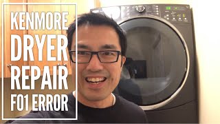 Easy DIY Dryer Repair with F01 Error Kenmore [upl. by Martinelli]