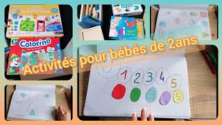 Activités pour bébés de 2ans °° actividades para ninos des 2 anos °° activities for 2 years old [upl. by Ardnuasak]