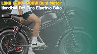 LONG SENG 1000W Dual Motor Hardtail Fat Tire Electric Bike [upl. by Maure]