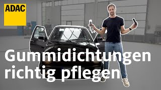 Gummidichtungen am Auto richtig pflegen und erhalten  Einfach Selber Machen  ADAC [upl. by Ahsihat]