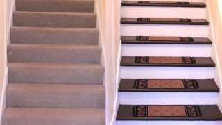 How to Renovate Carpeted Stairs to Hardwood  DIY [upl. by Yrrad]