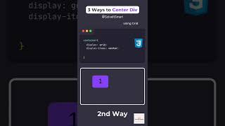 😱🔥 3 Ways to Center Div  Frontend Developer  Web Developer  Solve It Smart [upl. by Nigle]