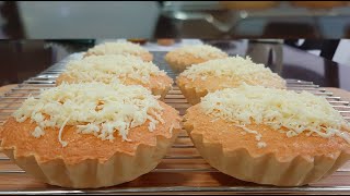 SOFT AND CHEESY MAMON RECIPE  HOW TO MAKE MAMON  CHEESY CHIFFON CUPCAKE RECIPE [upl. by Arvy46]