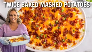 How to Make Twice Baked Mashed Potatoes  The Best Side Dish Recipe [upl. by Eenahc]