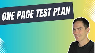 OnePage Test Plan  Write Your Plan in Minutes [upl. by Osbourn]