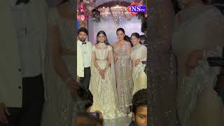 Rashmika Mandanna At Ashish amp Advitha’s Reception Event  rashmikamandanna animal shots NSTVlive [upl. by Ominorej]