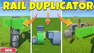 3 Different Rail Duplicator  Unllimited Rail Duper Minecraft 119 [upl. by Mortimer587]