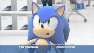 Progressive Ad Featuring Sonic the Hedgehog [upl. by Eskill742]