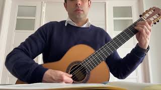 Aguado Lesson 1 A minor Arpeggios [upl. by Eladnyl]