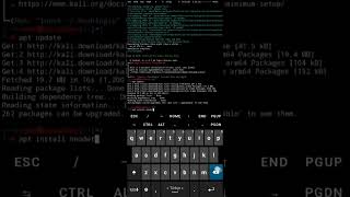 Kali Linux aarch64 test in prootdistro [upl. by Thorner]