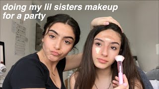 Doing my Sisters Makeup For a Party [upl. by Akirea]