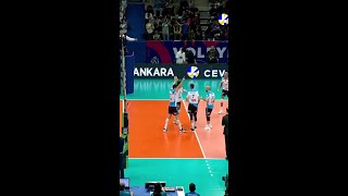 ULU Doğukan with a Spectacular Successful Block vs Jastrzebski Wegiel [upl. by Lletnwahs]