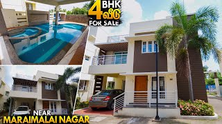 4BHK Individual Villa For Sale At Maraimalai Nagar Near Chennai Manos Try Tamil Home Tour [upl. by Namron]