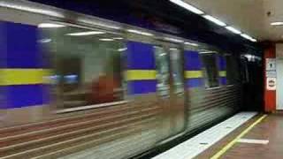 Connex Comengs and an XTrapolis 100 at Melbourne Central Station [upl. by Atilam]