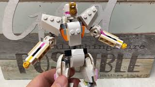 Lego Creator 31133 White Rabbit MECH by kekenoji [upl. by Duile]