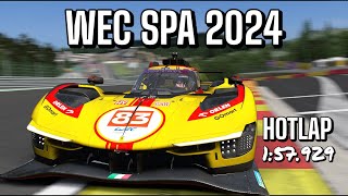 WEC 2024 SPA Track Record  157929  Setup [upl. by Gaskin818]