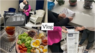 Vlog 🩷 Park Beşik Kurulumu  Kargo Açılımı  Sabah Kahvaltısı [upl. by Thayer426]