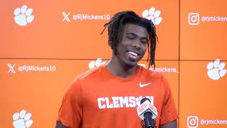 RJ Mickens talks Clemson defense bounceback Pitt challenge [upl. by Allin]