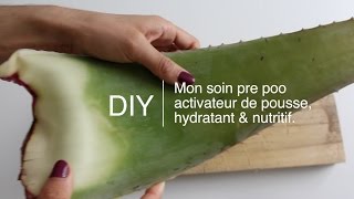 DIYMon soin activateur de pousse hydratant et nutritif pour cheveux lissesafrobouclés  Pauline [upl. by Valeda907]