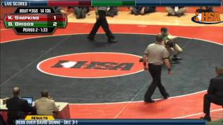 106 lbs Class 1A Match from the IHSA Individual Wrestling Championship Finals [upl. by Aissenav]